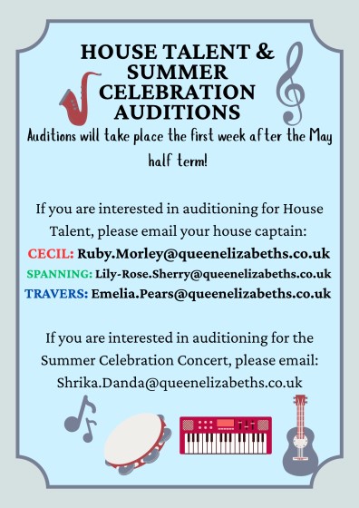 Upcoming Auditions